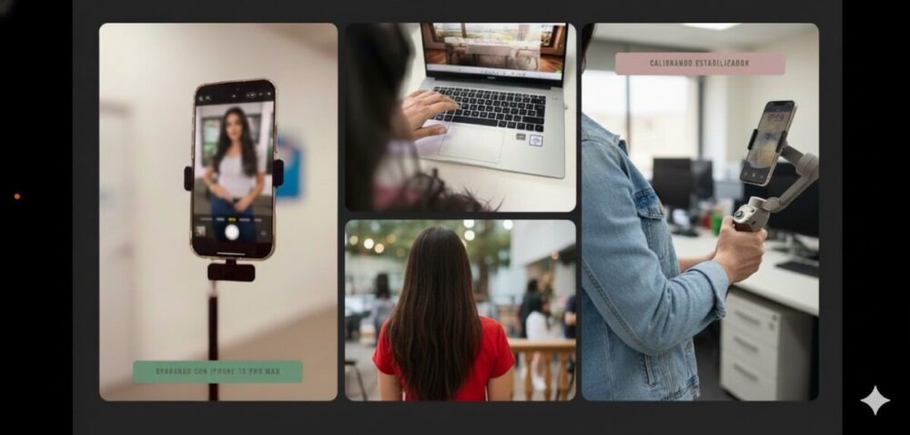 varias fotos que que representan gestion de redes sociales damore.es
