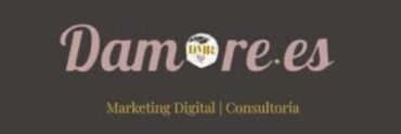 logo nuevo damore.es color rosa antiguo marron y dorado